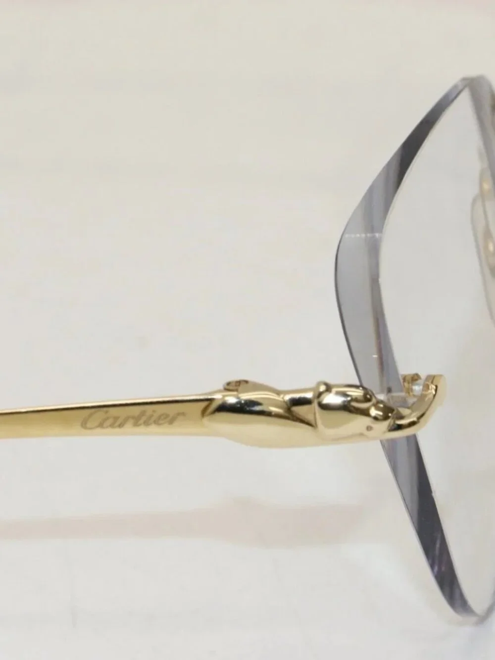 Cartier Panthère De Cartier Eyeglasses CT0032RS 001 60-18-130 *READ*